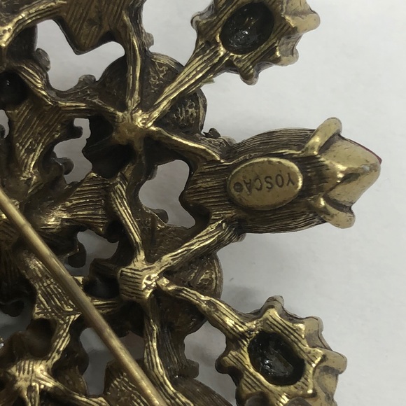 Gerald Yosca Stunning Brooch. Statement Fall Pin - Picture 4 of 5